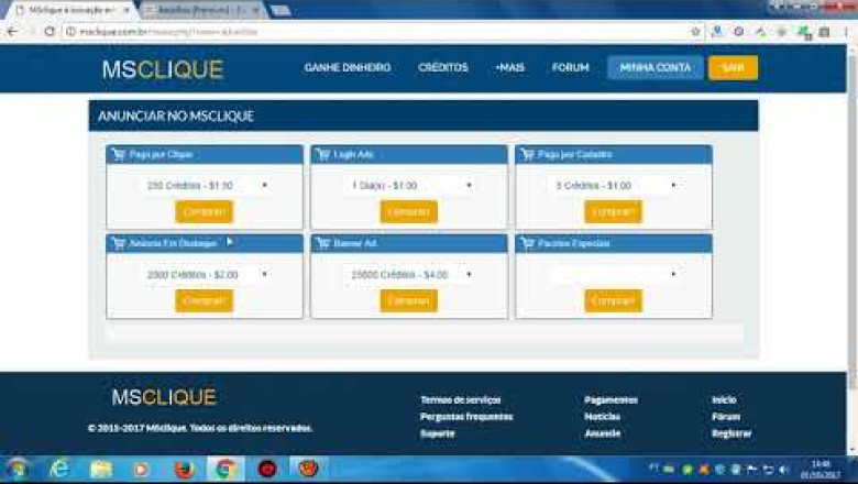 Site Pago por Clique Brasileiro MSClique Paga