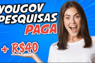 YouGov Paga Mesmo - Prova de Pagamento de R$40 Reais